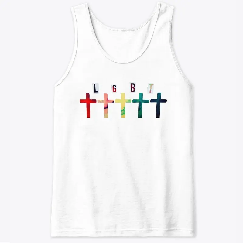 Rainbow Crosses Tank Top