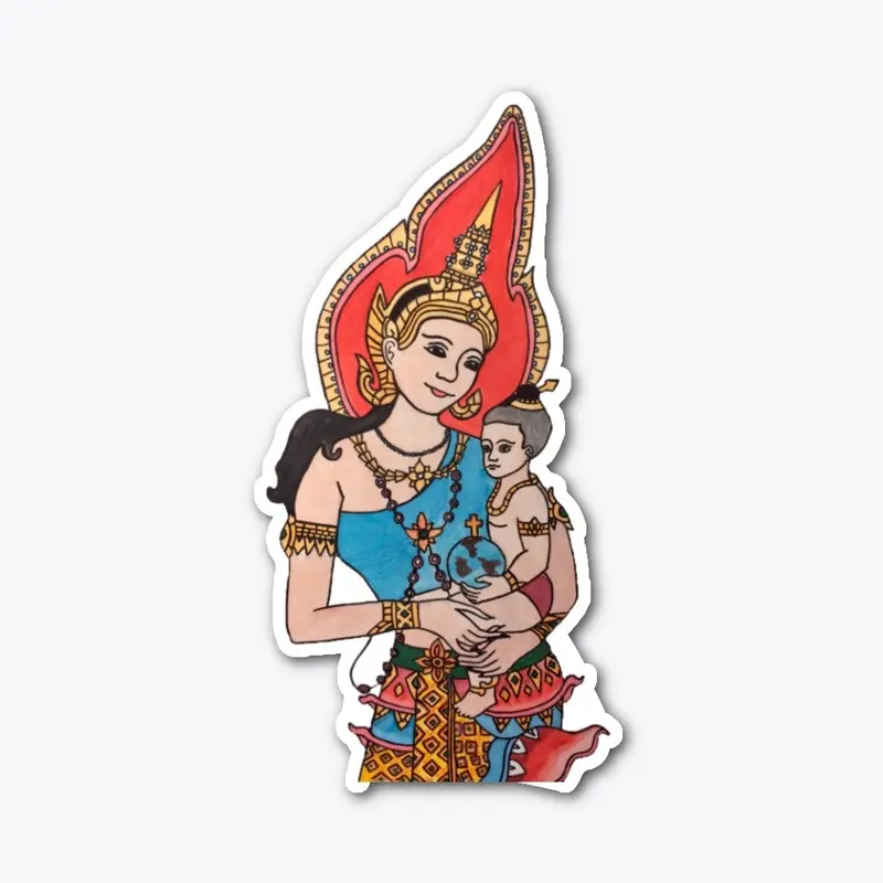 Our Lady of Thailand Die-Cut Sticker