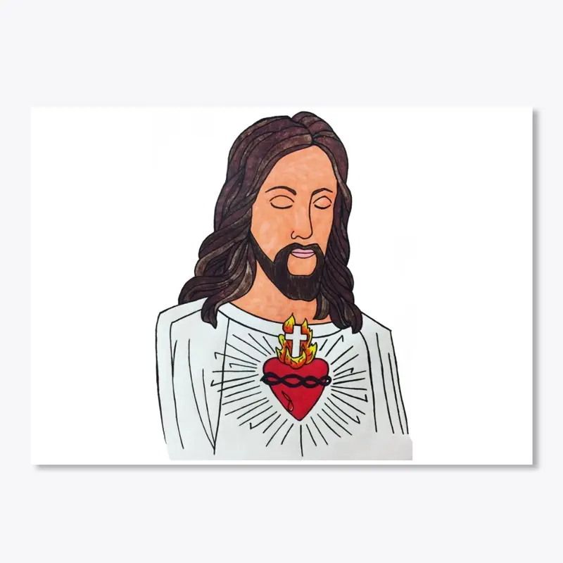 Heart of Jesus Sticker